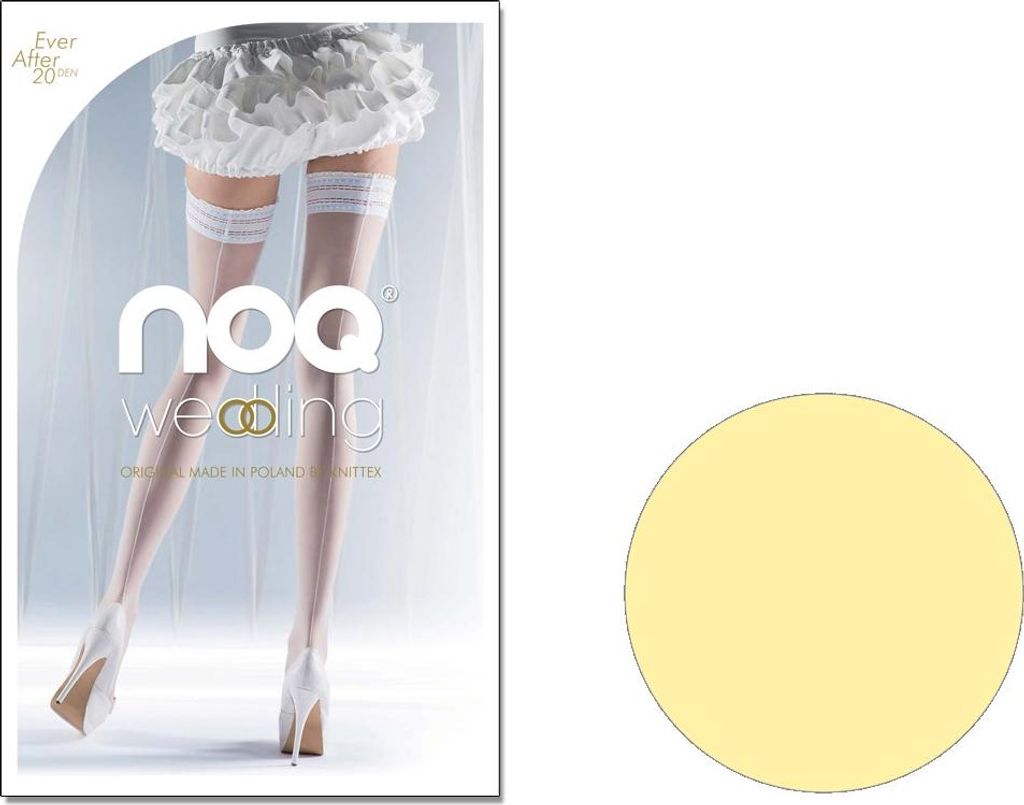 Ever After 20 Denier Hochzeitshalterlose Strümpfe 3 Cream