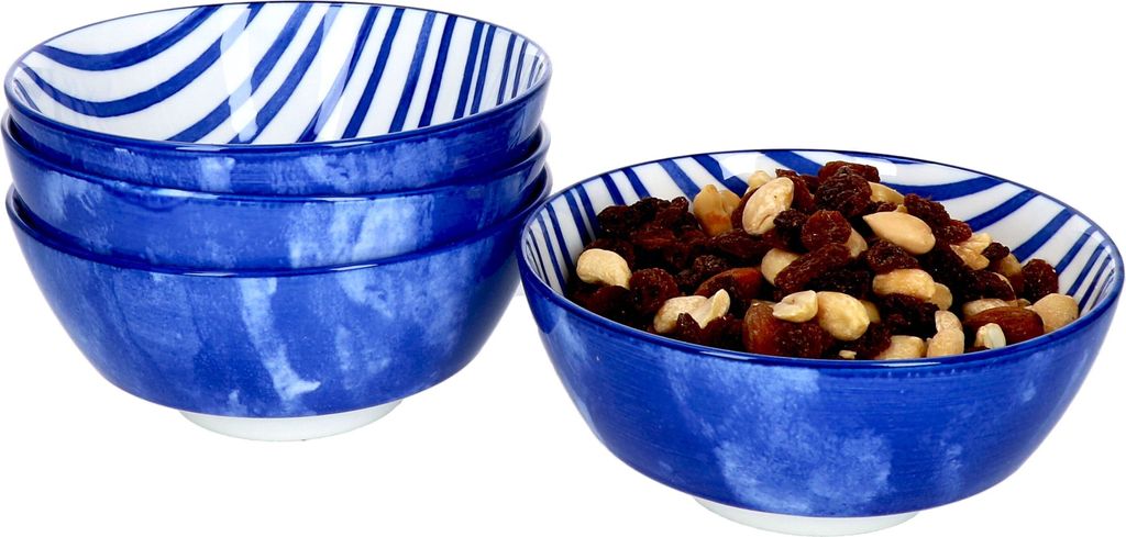4er Set Seaside Schalen Ø 14 cm Streifen Snack-Schüssel Dessert-Bowl Ritzenhoff