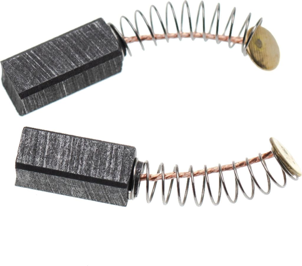 vhbw 2x Kohlebürste 14 x 6 x 6 mm kompatibel mit Metabo STEP455, STE450, STE350, B350, 220-225, ST450, ST350, SBE480R+L, SB480 Elektrowerkzeug