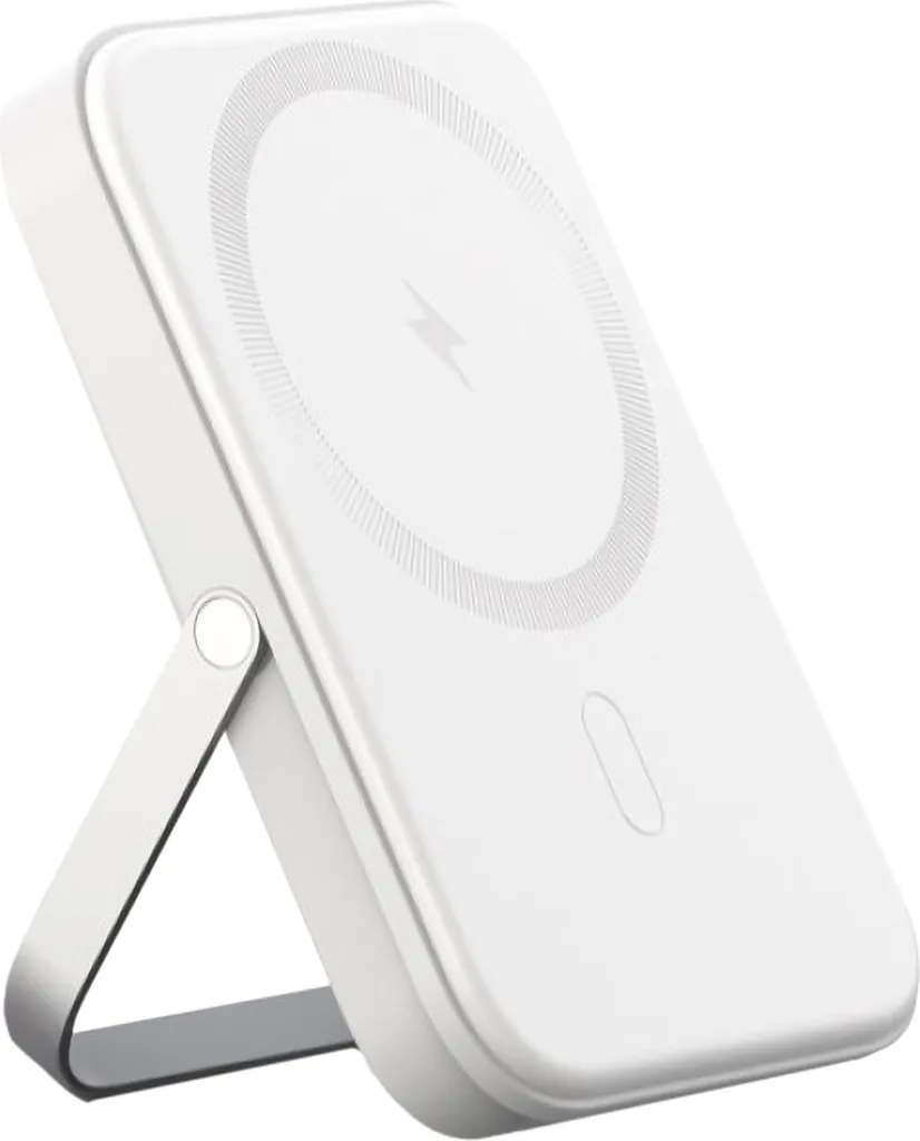 Chargeur MagSafe Sans Fil Akashi 5000mAh pliable USB-C 20W Blanc