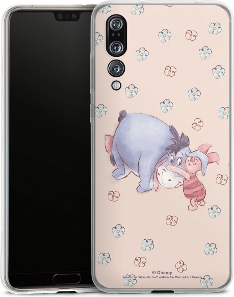 DeinDesign Handyhülle für Huawei P20 Pro Silikon Hülle Case Smartphone Schutzhülle Disney Esel Winnie Puuh Ferkel