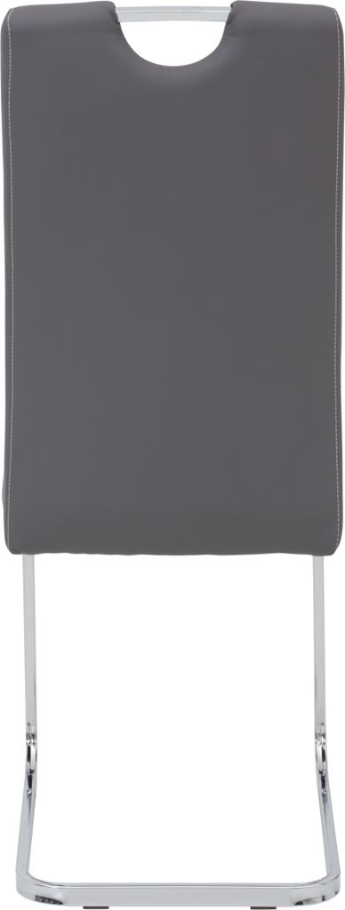 4er Set Esszimmerstuhl Ruby - Kunstleder Grau - Produktbild 9