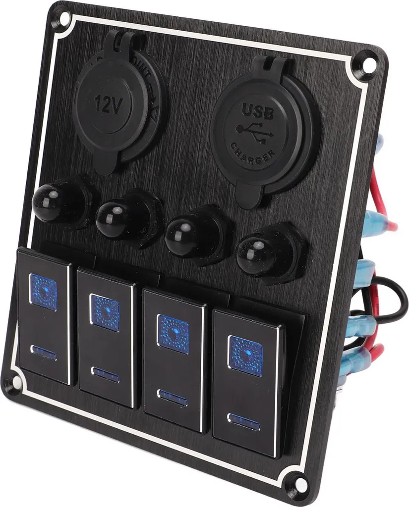 Tableau de bord électrique pour yacht et camping-car avec ports USB