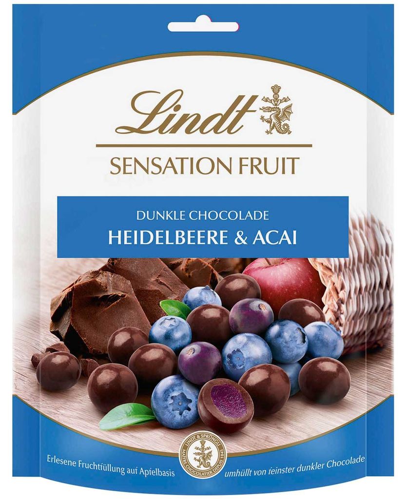 Lindt Sensation Fruit Borůvky&Acai 150g Immagine del prodotto 