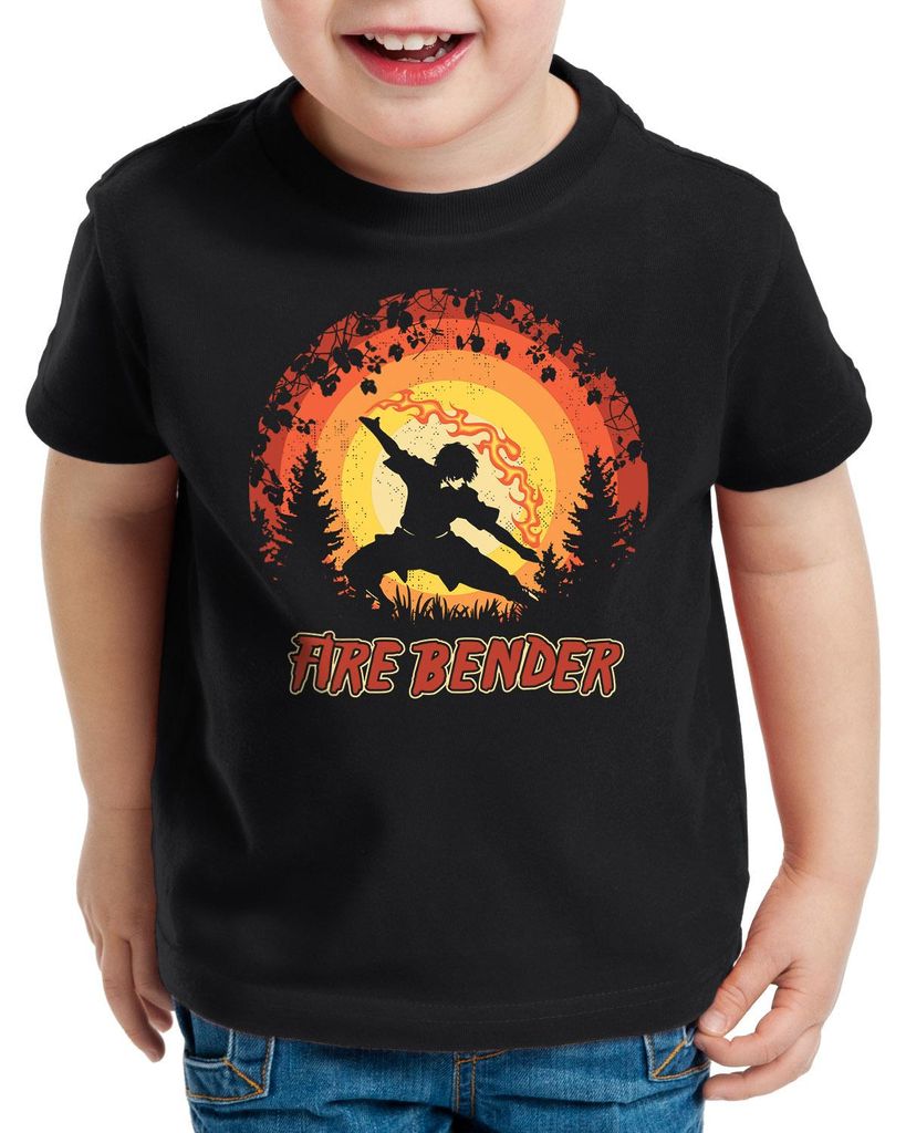 style3 Fire Bender T-Shirt für Kinder