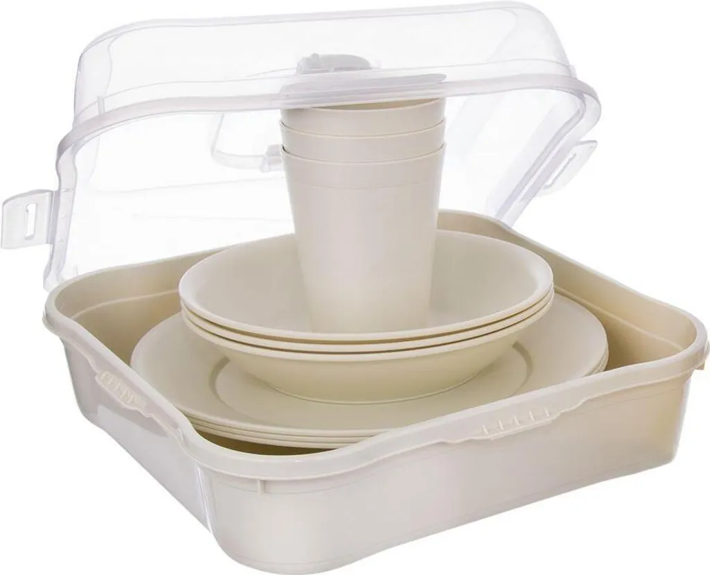 Set Vaisselle Camping Orion 13pcs : Solution Légère pour Pique-nique