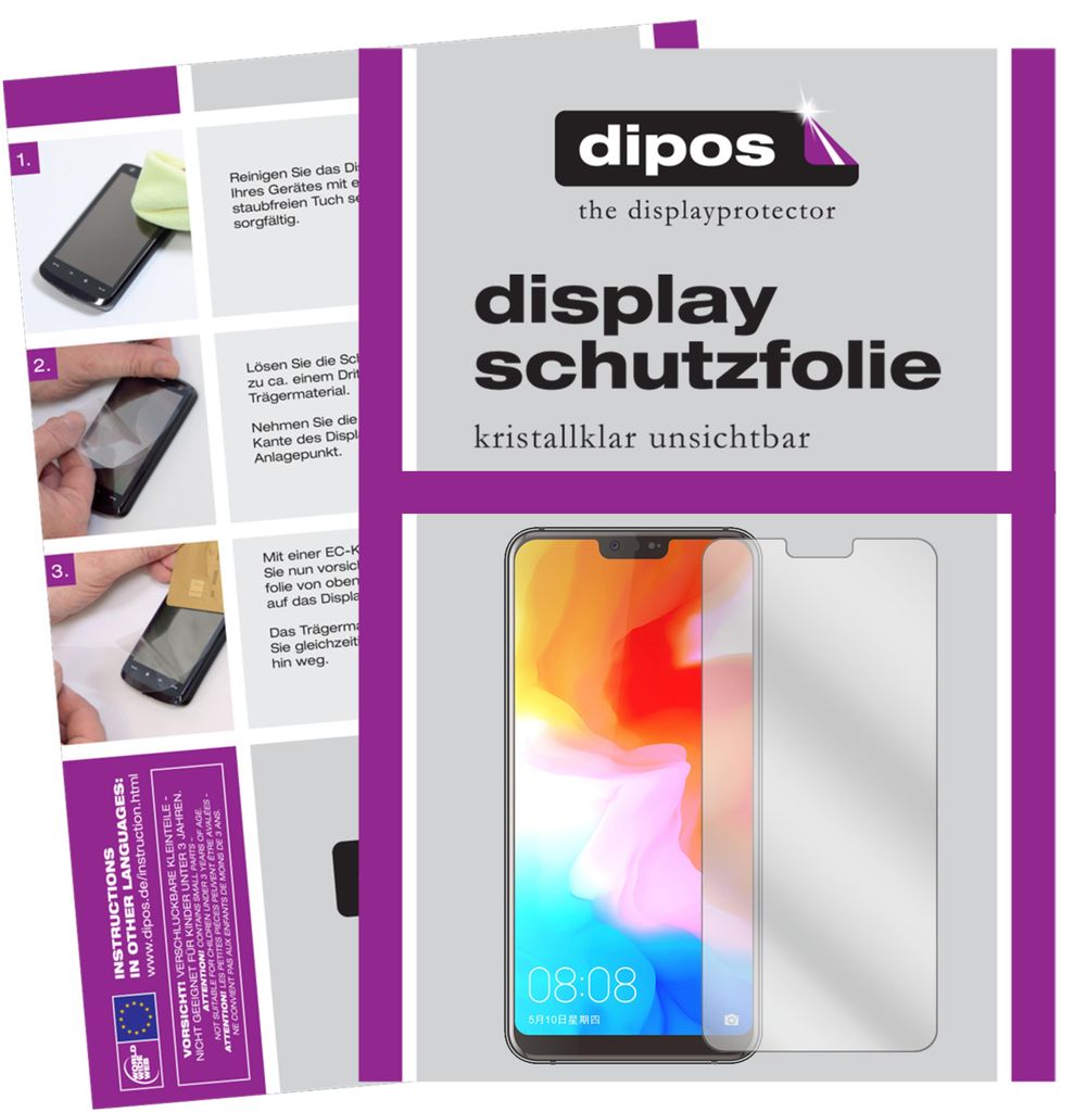 2x Schutzfolie für Ulefone T2 klar Displayschutzfolie Folie Display Schutz dipos