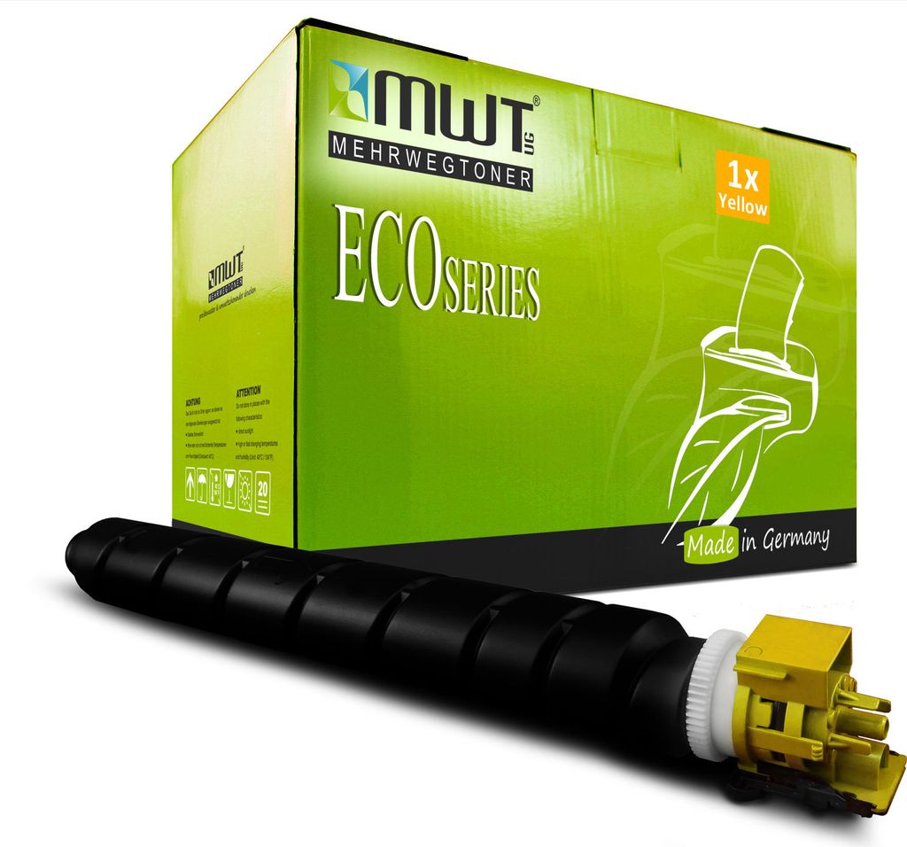1 Mehrwegtoner kompatible Lasertoner ersetzt Triumph-Adler CK8513Y 1T02NDAUT1 Yellow