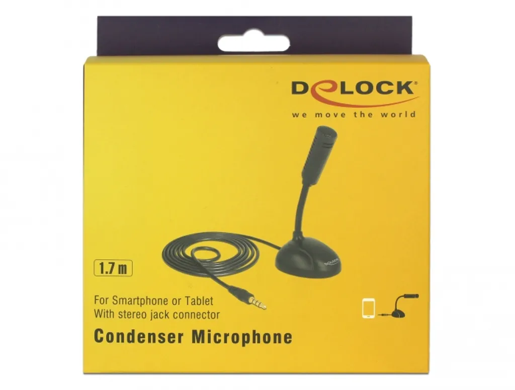 Micro cravate omnidirectionnel Delock avec prise jack pour tablette iOS - 4