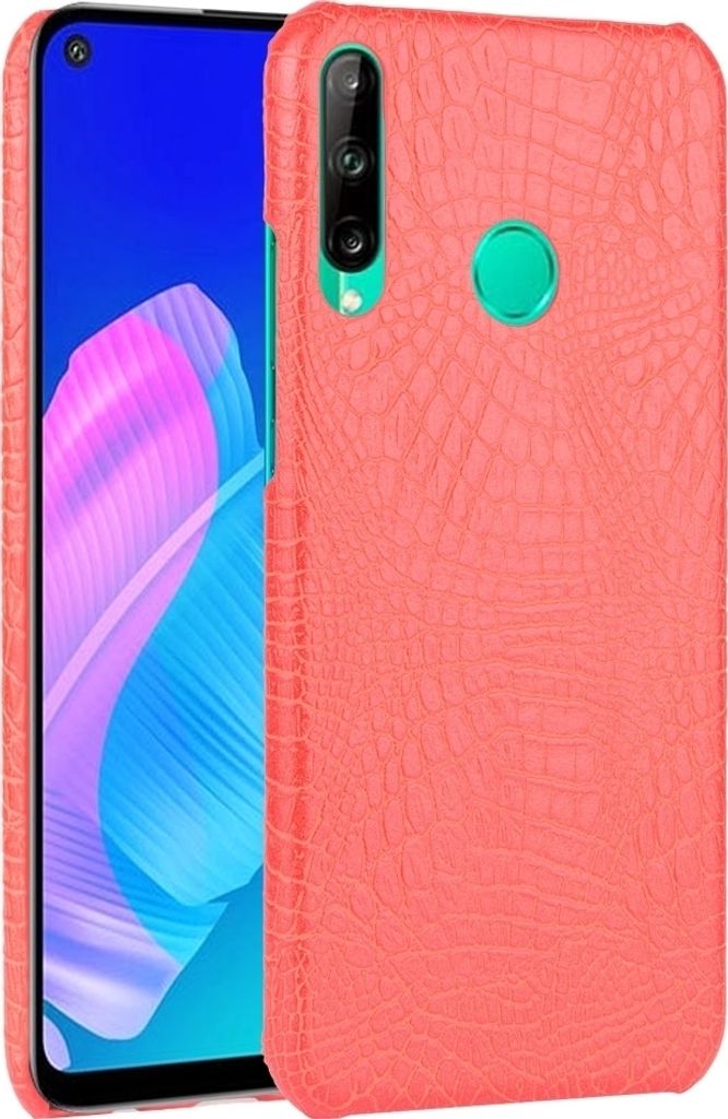 Mobigear Croco Huawei P40 Lite E Hülle Hardcase Backcover - Rot