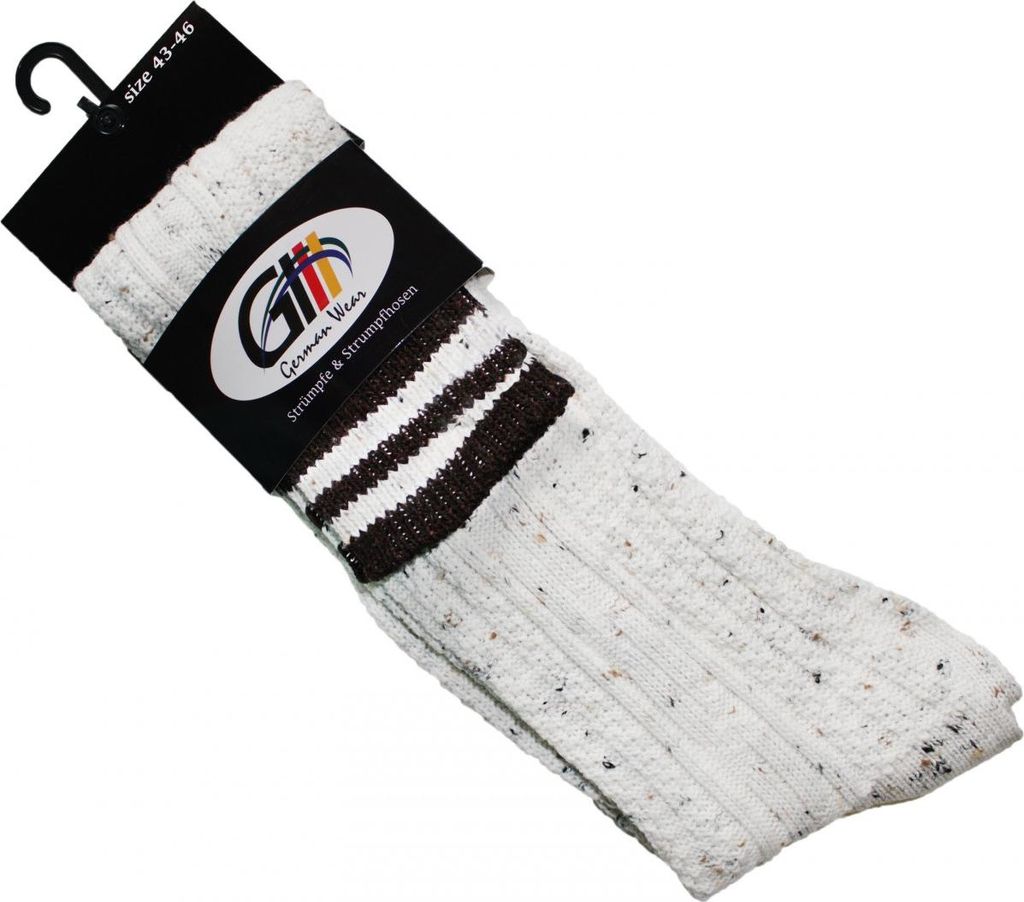 Lange Trachtensocken Strümpfe Socken aus Wolle Meliert, Größe:39-42