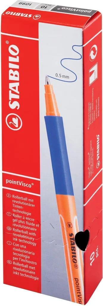 Stylo Prise de Notes Rapide STABILO pointVisco Roller Gel Vert Clair Pro - 11