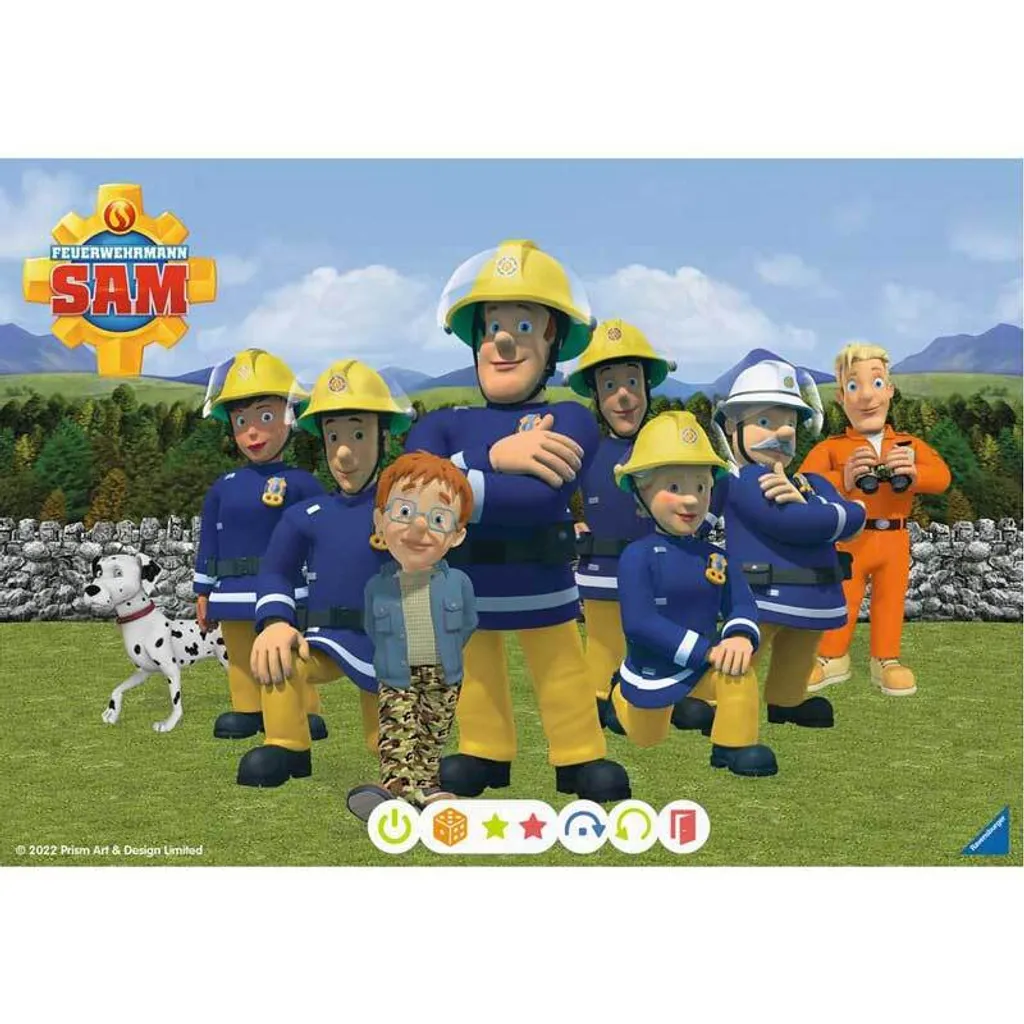 Puzzle Sam le Pompier : Activité Éveil et Motricité pour 3-5 ans