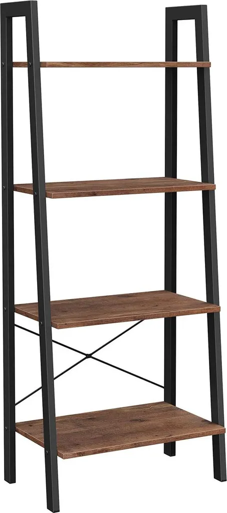 Bibliothèque étagère indépendante bois et métal pour bureau moderne