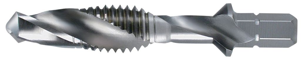 Kombigewindebohrer HSS 1/4 Zoll 6KT M4x3,3mm Steig.0,70mm RUKO