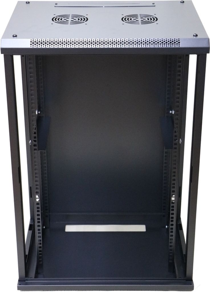 Extralink 18U 600x600 černá, racková, nástěnná skříň Obrázek produktu 3