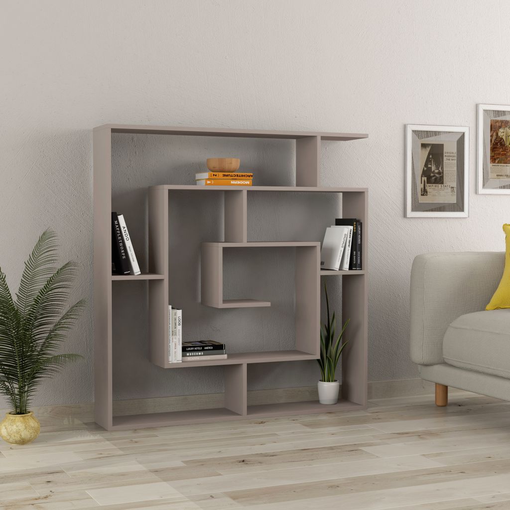 Libreria moderna Houseland Labyrinth moka Immagine del prodotto 