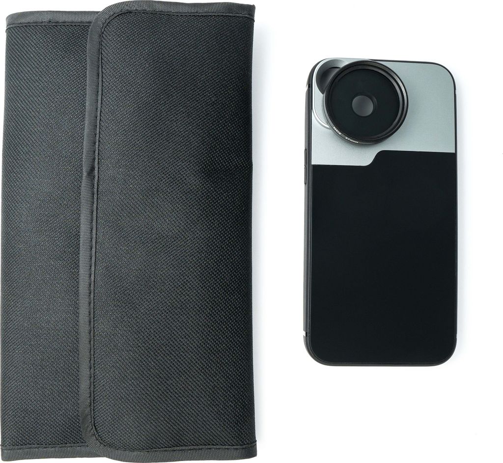 SYSTEM-S ND Filter Set 37 mm Neutraldichte mit Hülle und Tasche für iPhone 13