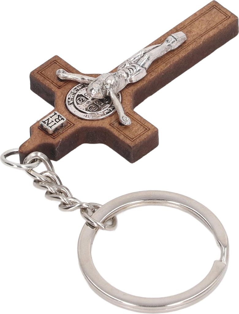 Christian Cross Keychains Engraved Bible Verses Exquisite Jesus Cross Key Chain for Religious Ceremonies