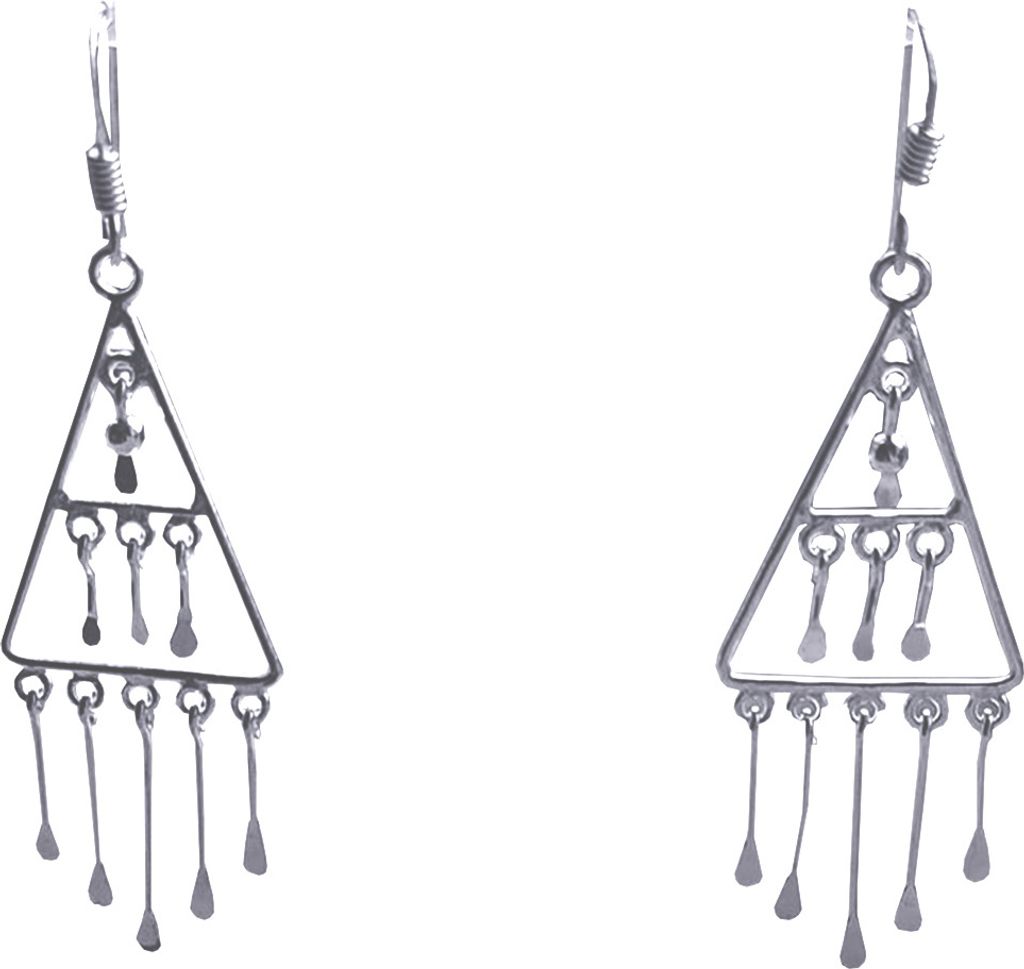 Damen Ohrringe mit Stäbe aus 925 er Sterling Silber
