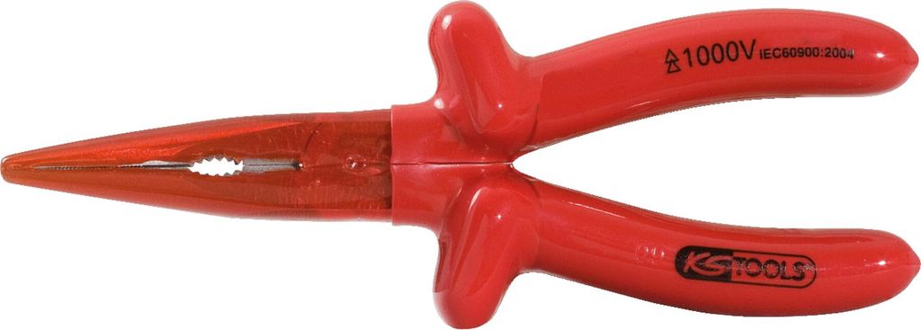 KS Tools 1000V Flachrundzange beschichteter Arbeitskopf 200 mm