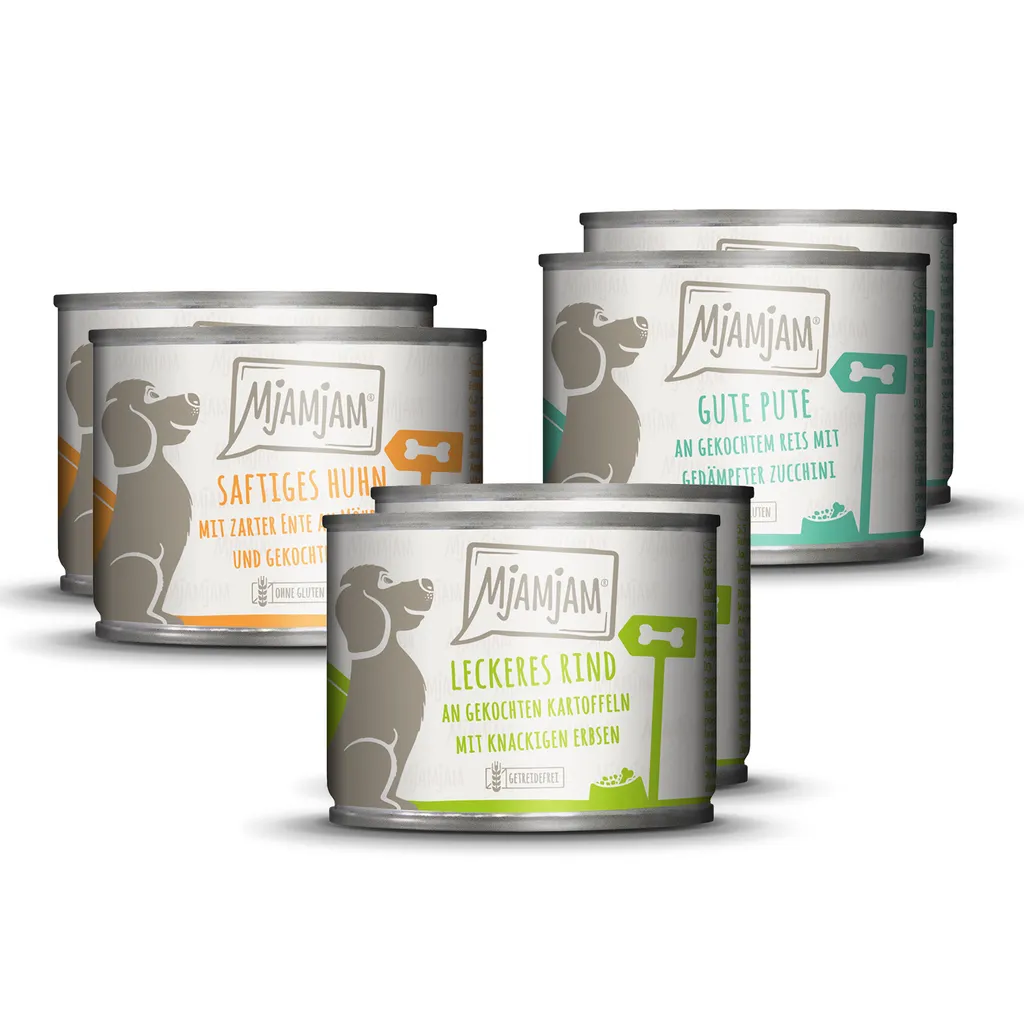 MjAMjAM 200gx6 Confezione Mista I Dog - Cibo Umido Premium Senza Cereali