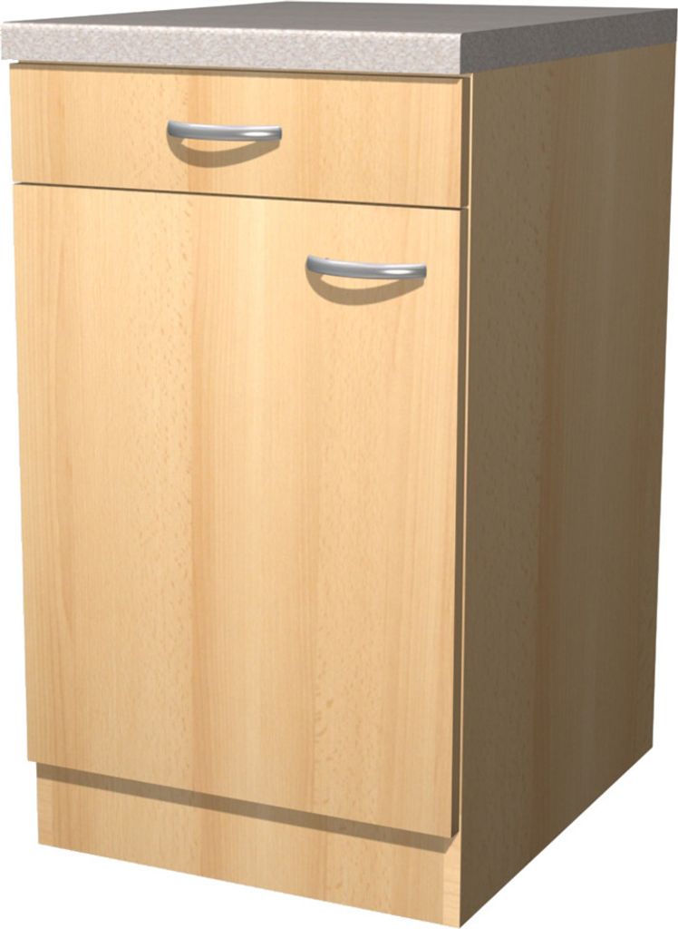 Küchenunterschrank - 50 cm breit - Buche – Namu