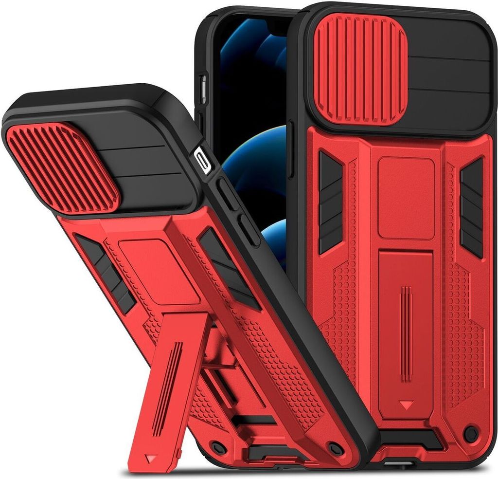 König Design Hülle kompatibel mit Apple iPhone 12 Pro Max Kunststoff Soft Handyhülle - Handy Case Rot