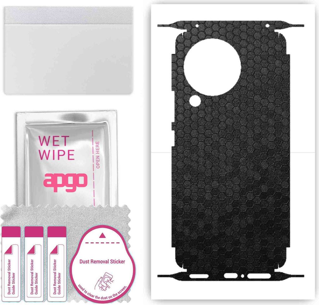 apgo Rückseite + Seiten Schutzfolie, Skin, kompatibel mit Xiaomi Civi 3, Hinten Displayschutzfolie aus Vinylfolie, kratzfest, einfache Montage - S...