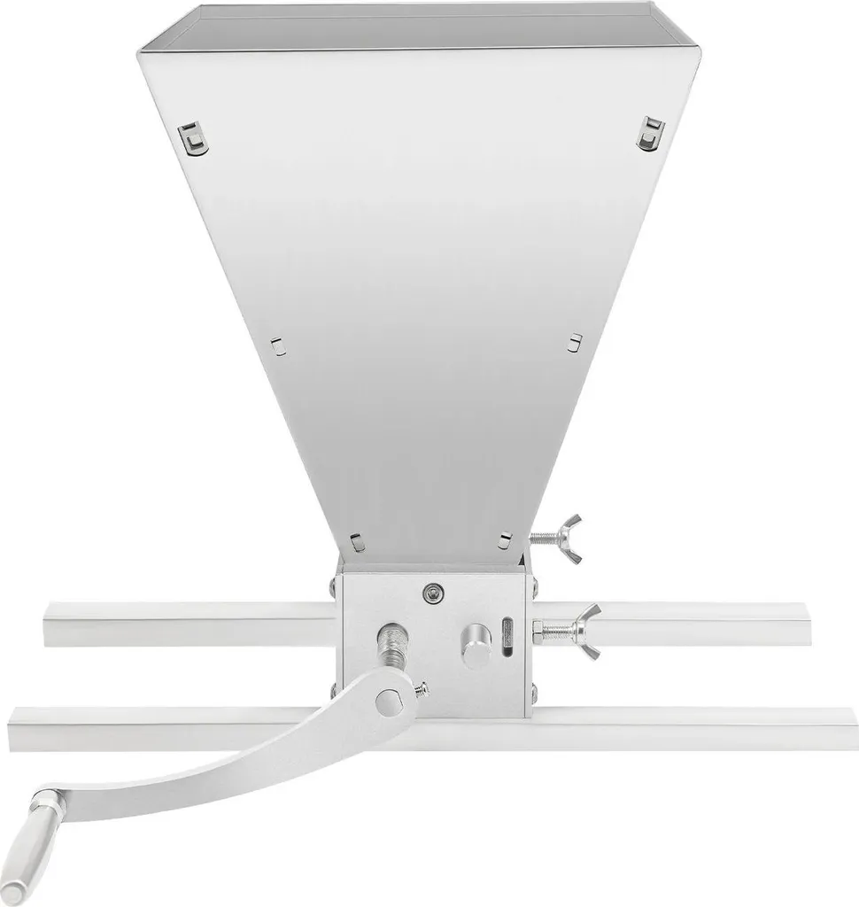 Moulin à malt manuel avec trémie 4L et cylindres réglables en acier