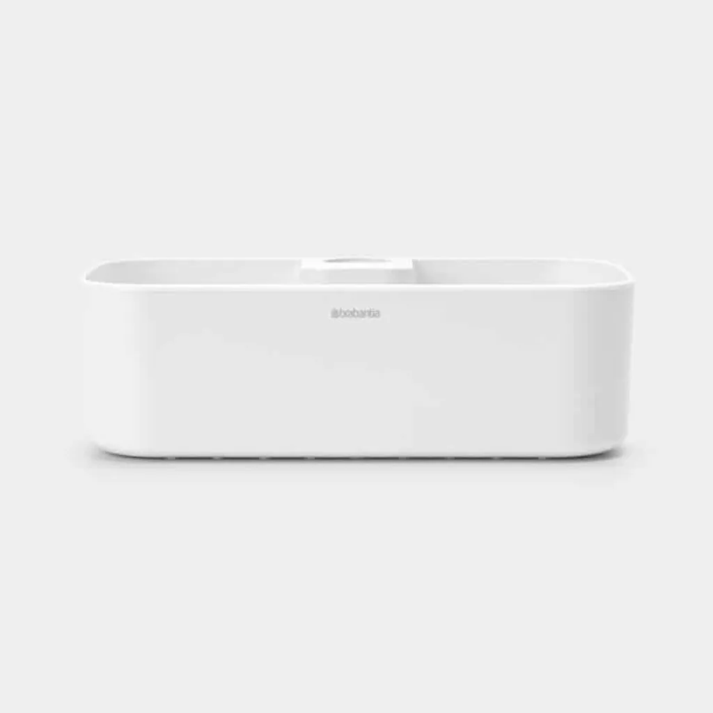 Panier de Douche Brabantia ReNew Blanc Antirouille avec Fixation Clip