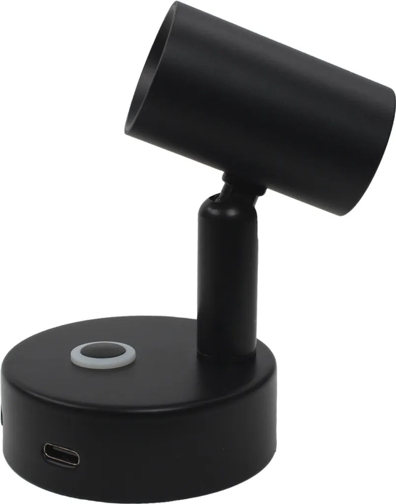 Lampada LED 12V 24V Robusta per Camper Barca USB-C Dimmer - Nero - 5