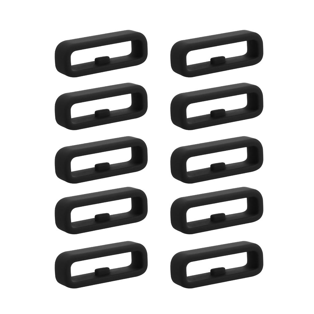 kwmobile 10x Smart Watch Band Halterung für 20mm Smartwatch Strap (Universal) Armbandhalterung - Bandschlaufe für Fitness Tracker und Smart Uhr aus