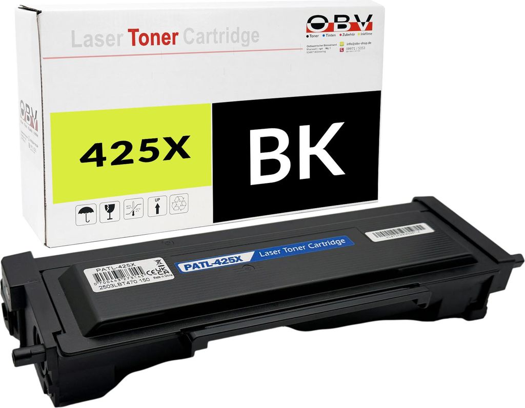 OBV Toner für Pantum TL-425X für M7105DN M7105DW P3305DN P3305DW Schwarz