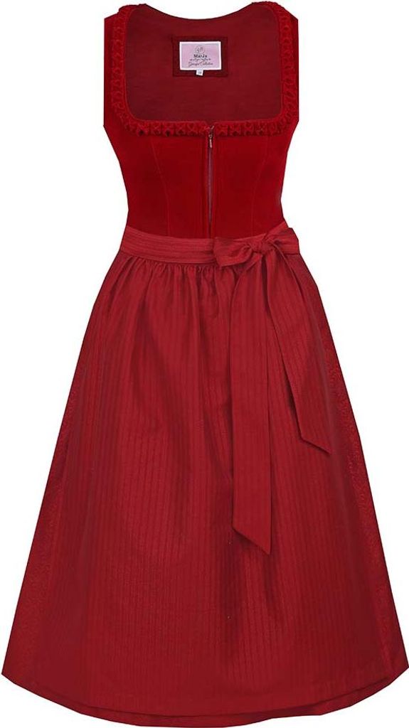 Dirndl Emmering 75cm Länge kirsche 36 Produktbild 