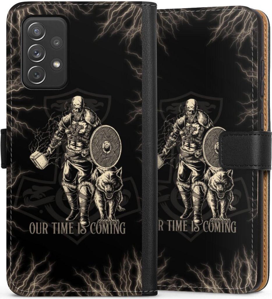DeinDesign Klapphülle für Samsung Galaxy A72 Handytasche Lederhülle Tasche Serienmotiv Vikings Wikinger