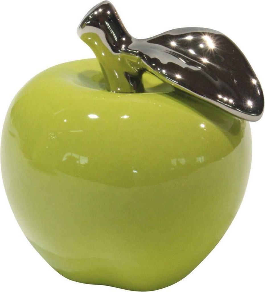 Gilde Keramik Deko-Apfel grün La Viva 47909 H: 28 cm D:23 cm