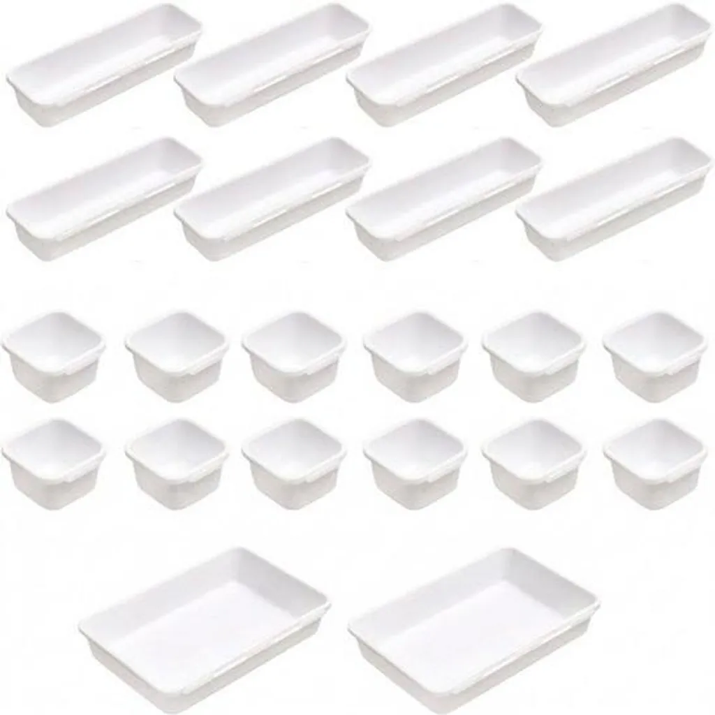 Organiseur de Maquillage et Bureau pour Tiroirs - Lot de 22 Bacs
