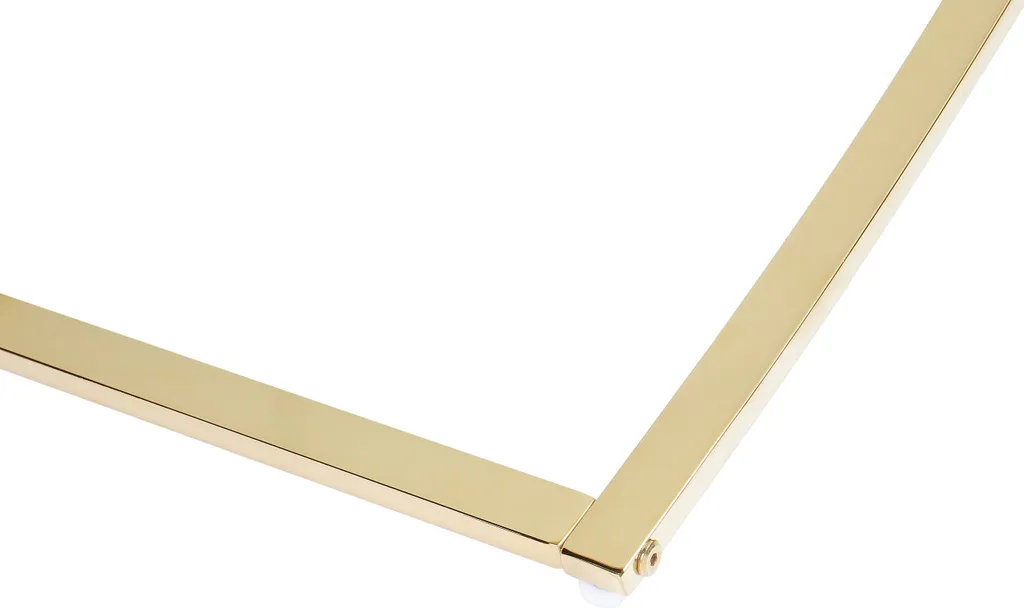 Table basse avec structure géométrique or pour décoration luxueuse - 7