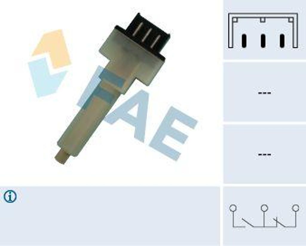 FAE 24290 Bremslichtschalter OE SE023952000D kompatibel mit Malaga