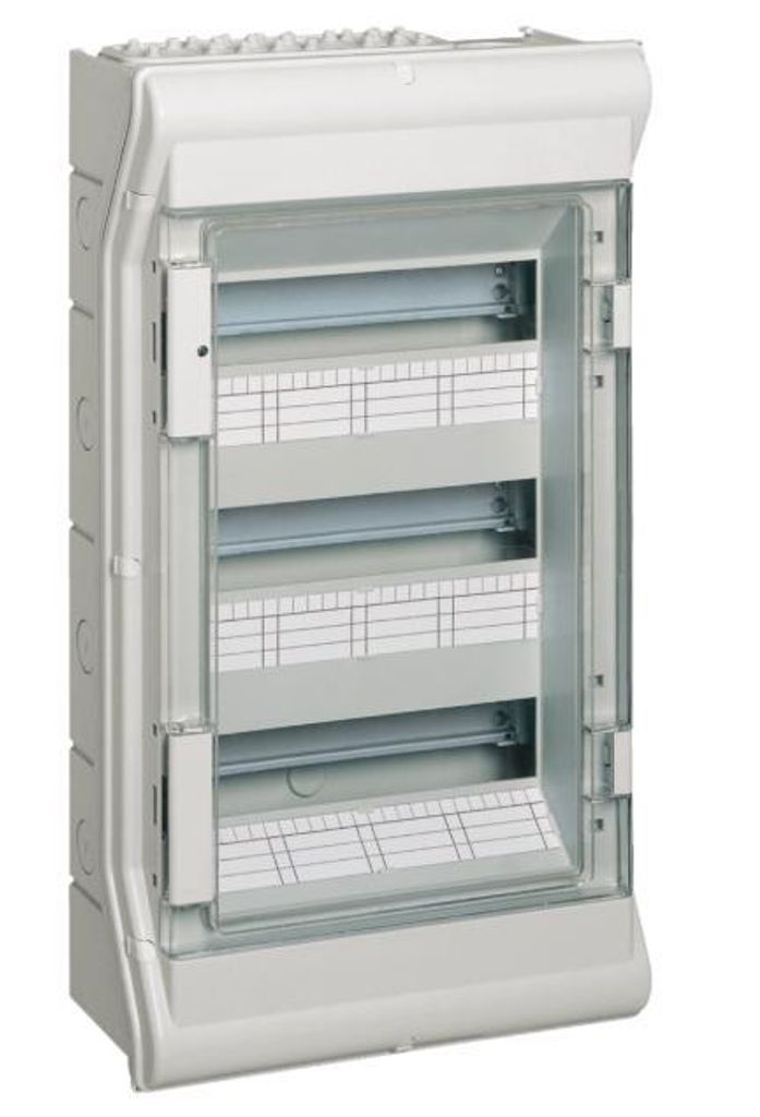 HAGER Modularer Verteiler 3x12 Aufputz IP65 Vector VE312L Produktbild 