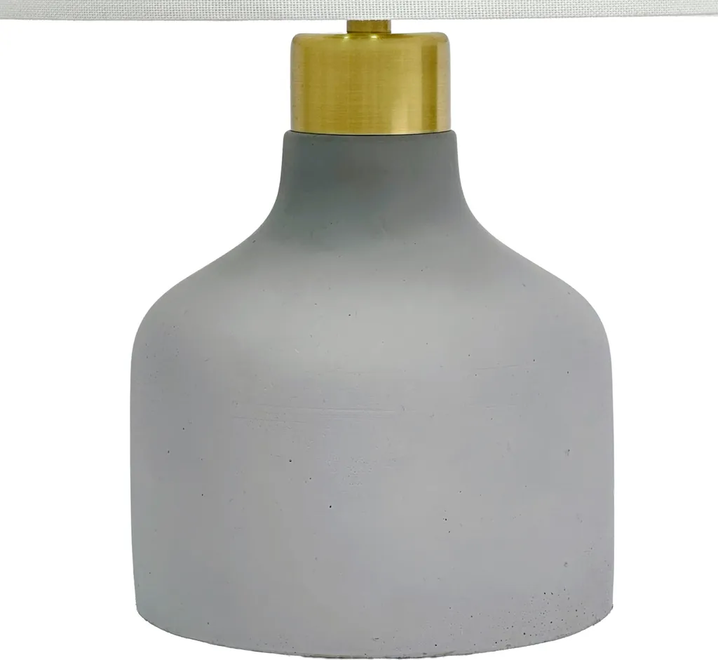 Lampe de table moderne béton et tissu, éclairage d'ambiance doux E14 - 8