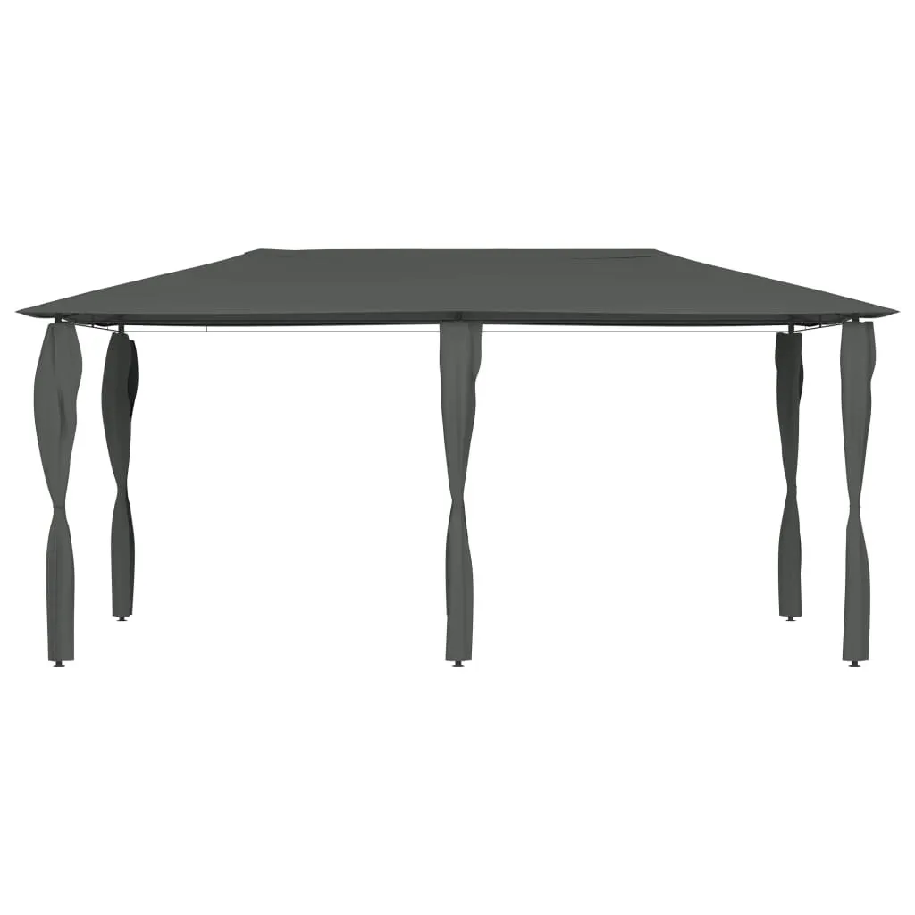 Abri de terrasse pour repas en famille 3x5 m Pavillon Gris avec Habillage