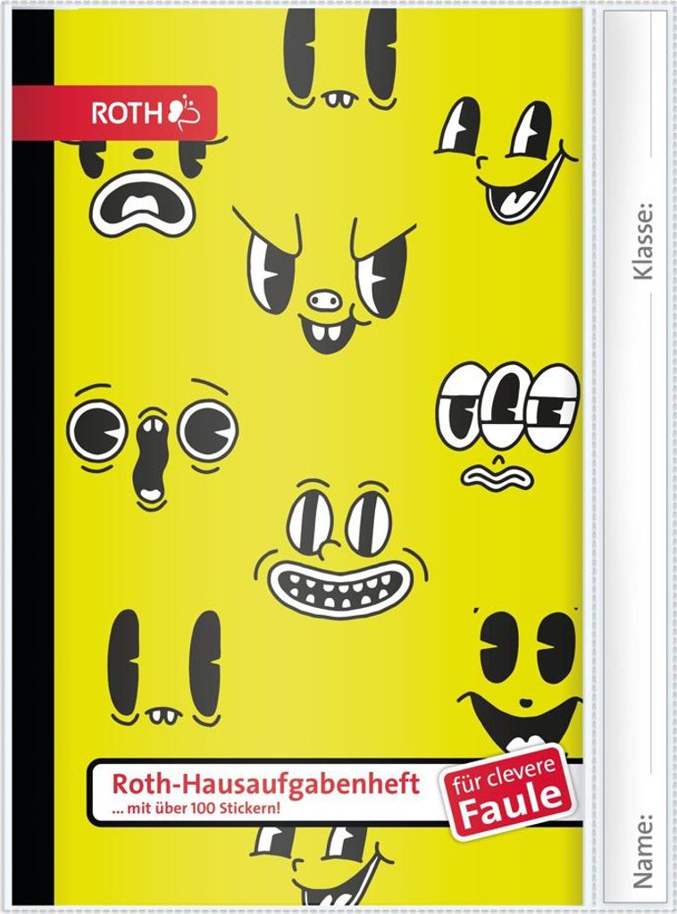 ROTH Hausaufgabenheft Teens für clevere Faule Fire Faces Produktbild 