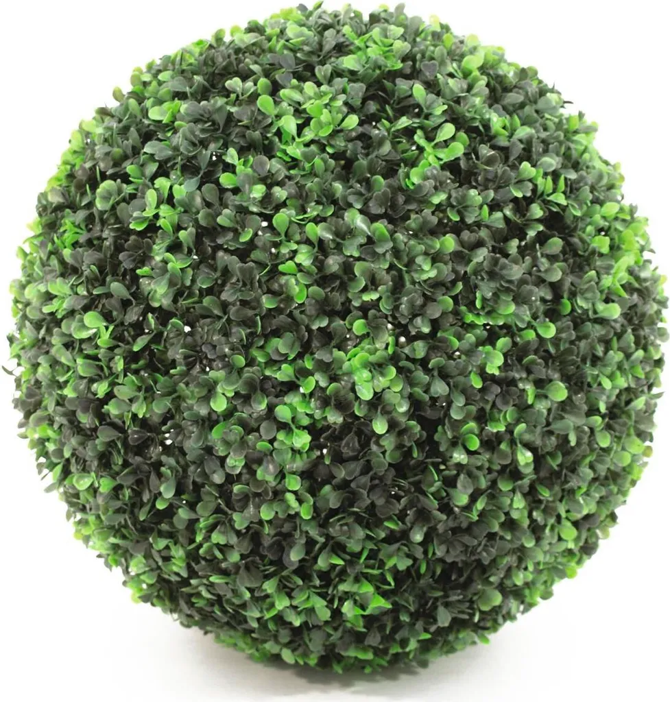 Boule de Buis Artificielle 35cm - Idéal pour Décorer Balcon et Terrasse