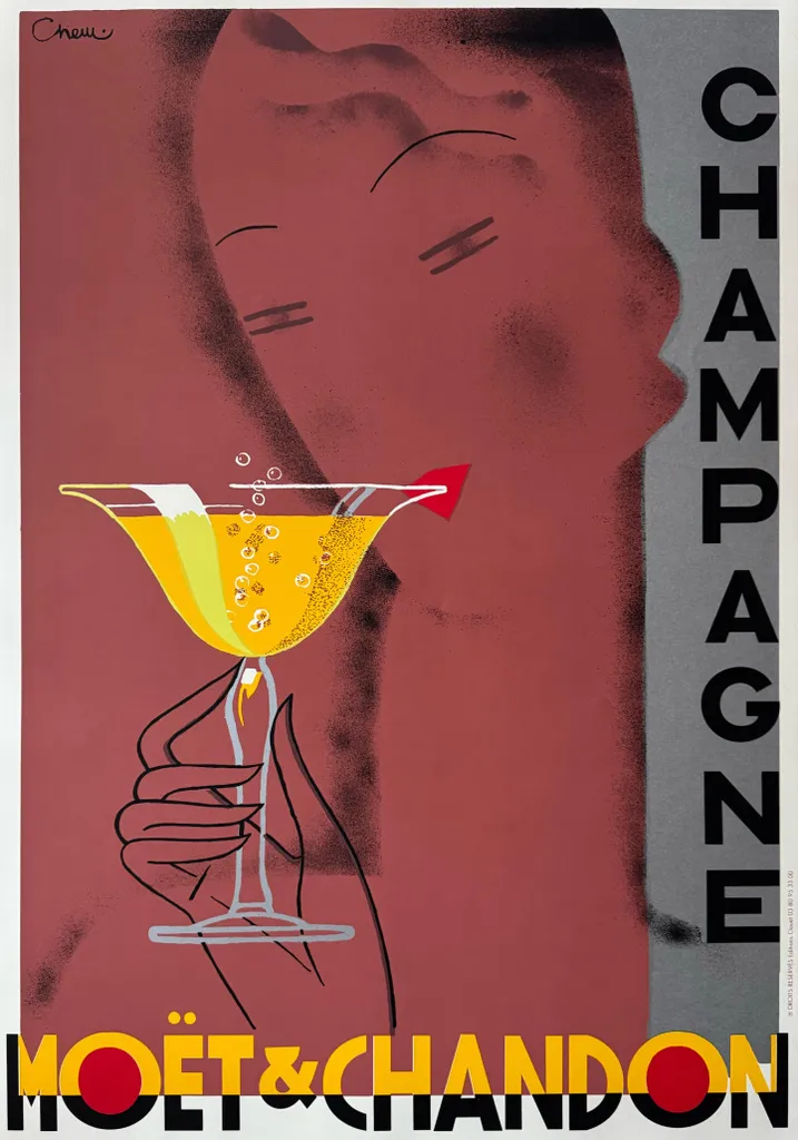 Affiche Moët & Chandon 70x100cm - Habillez vos Murs avec Sérigraphie