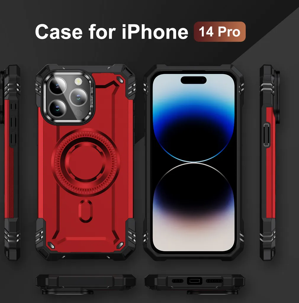 SORAKA Cover per iPhone 14 con anello,Custodia in Silicone