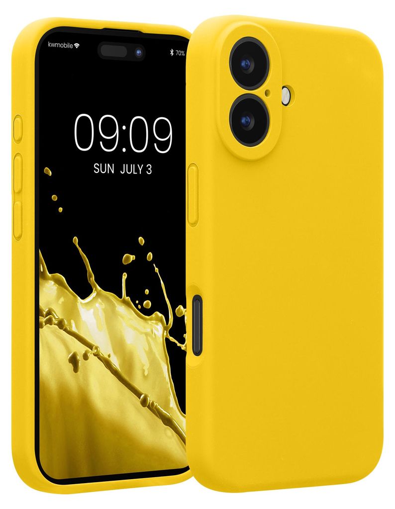 kwmobile Handyhülle für Apple iPhone 16 Hülle - gummierte Produktbild 
