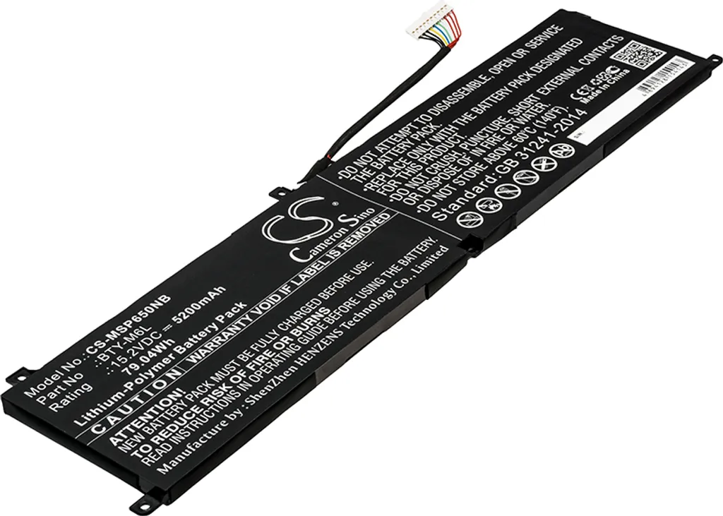 Batterie PC Portable MSI GS65 Stealth Thin P65 Creator PS63 Techtek