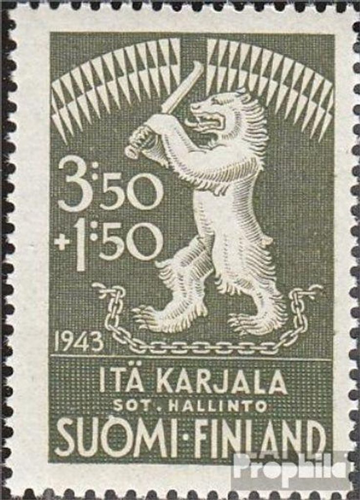 Briefmarken Finnische Bes. Ostkarelien 1943 Mi 28 Produktbild 